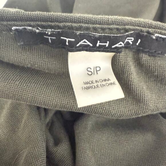 Tahari Womens Pull-On Slinky Jersey Business Office Olive Green Midi Skirt Small - Picture 11 of 13